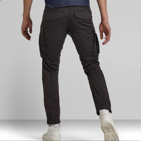 G-Star Raw Rovic Zip 3D Straight Tapered Grey Cargo Men’s Pants size 32 X 32 - Picture 2 of 16